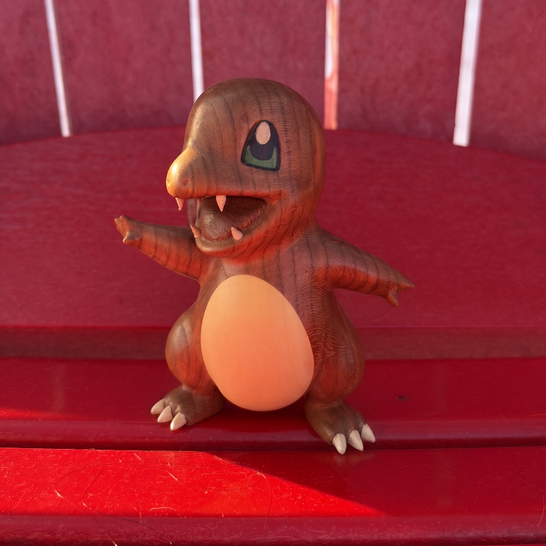 Wooden Charmander Figurine