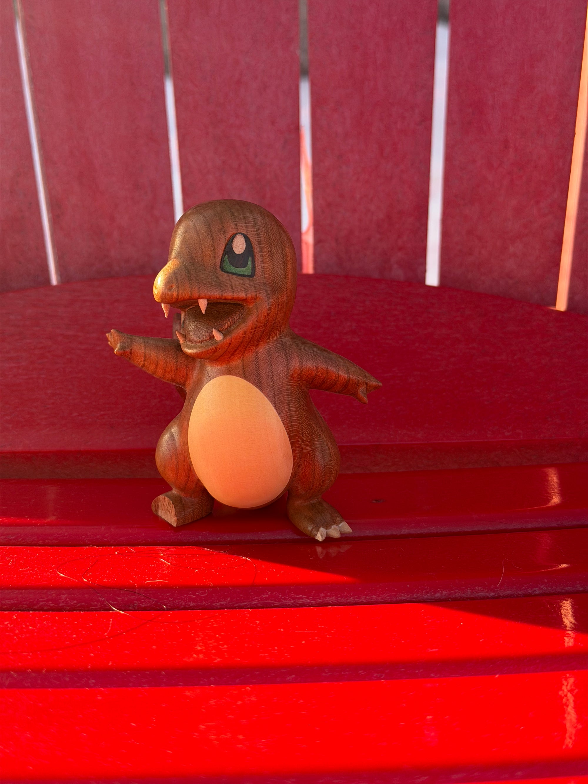 Wooden Chamander Figurine