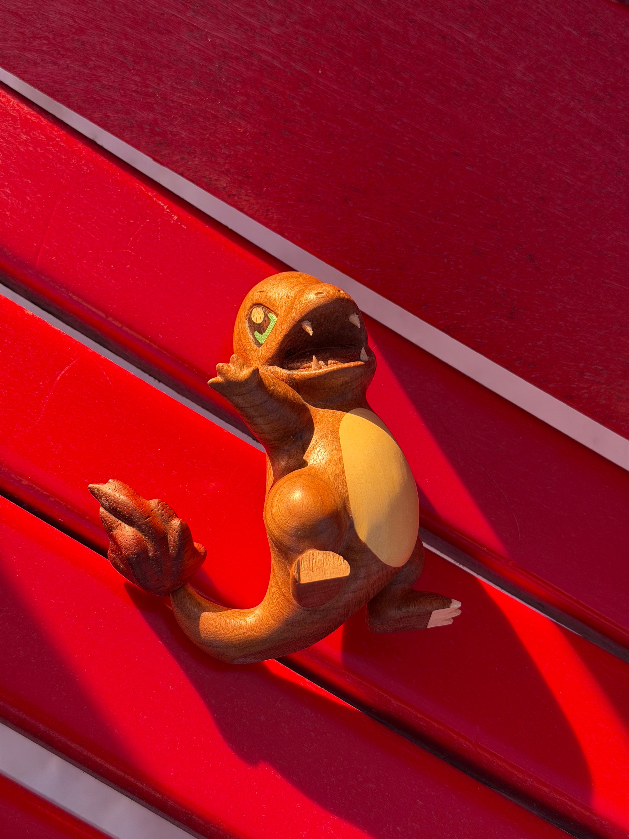 Wooden Charmander Figurine