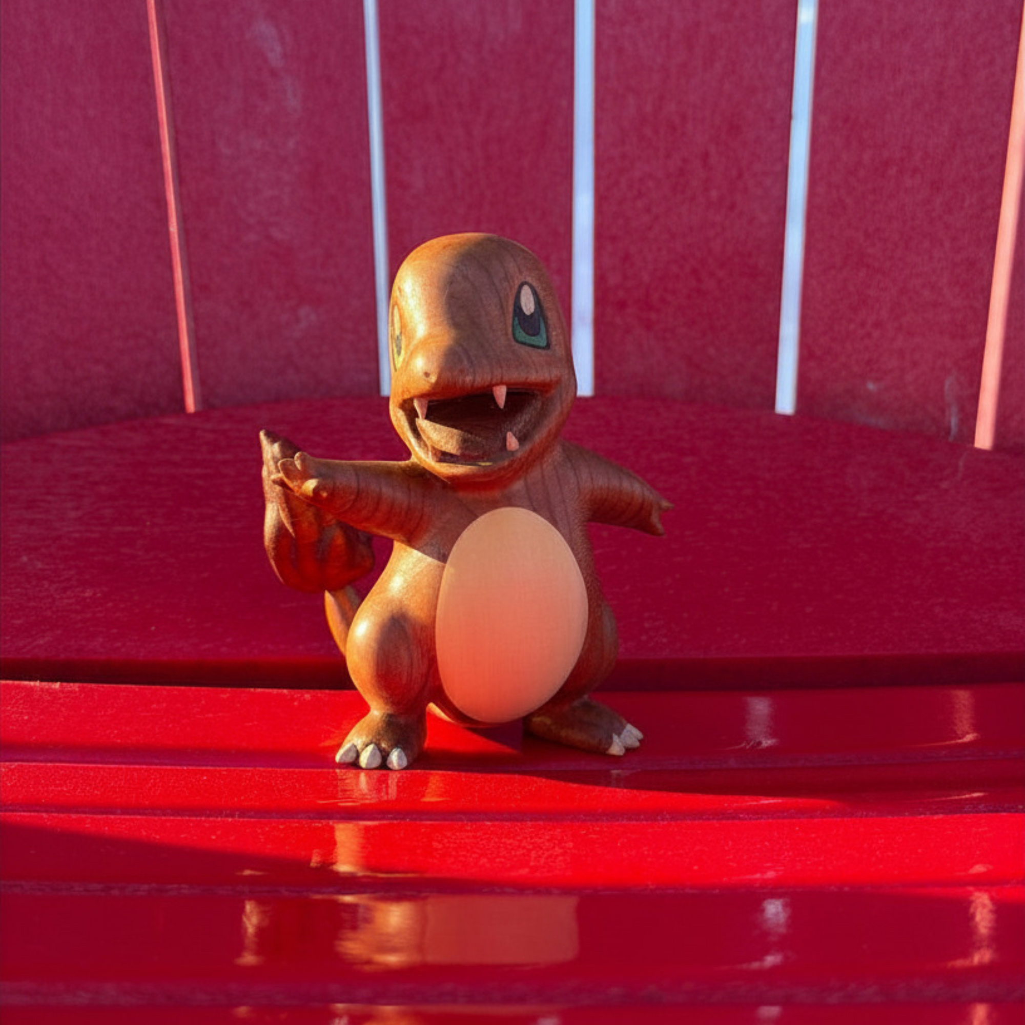 Wooden Charmander Figurine