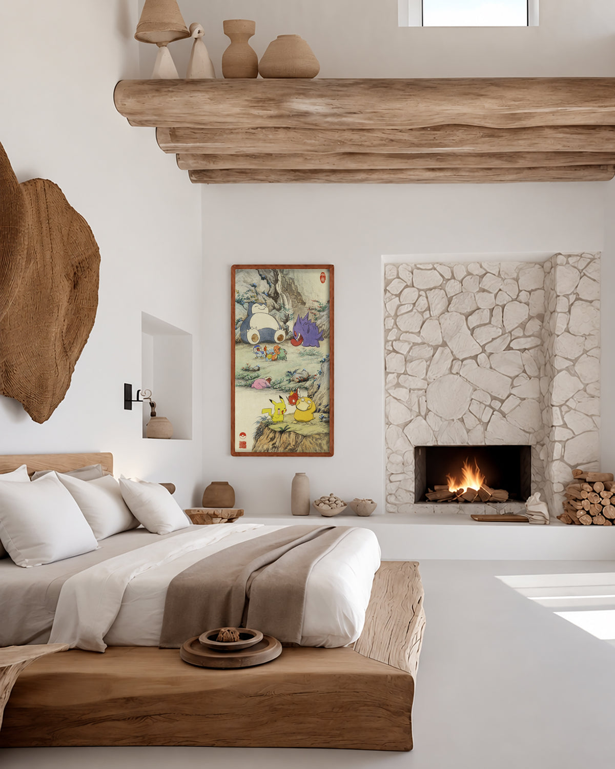 Paint No.2 — large solid wood frame in a room