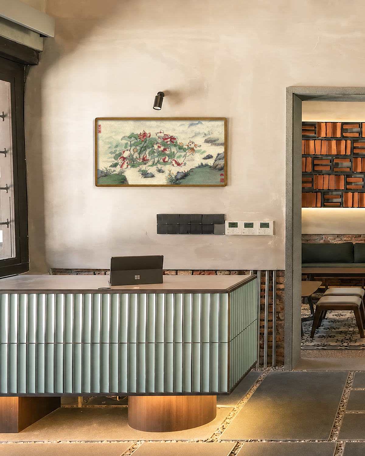 Paint No.6 — large solid wood frame in a room