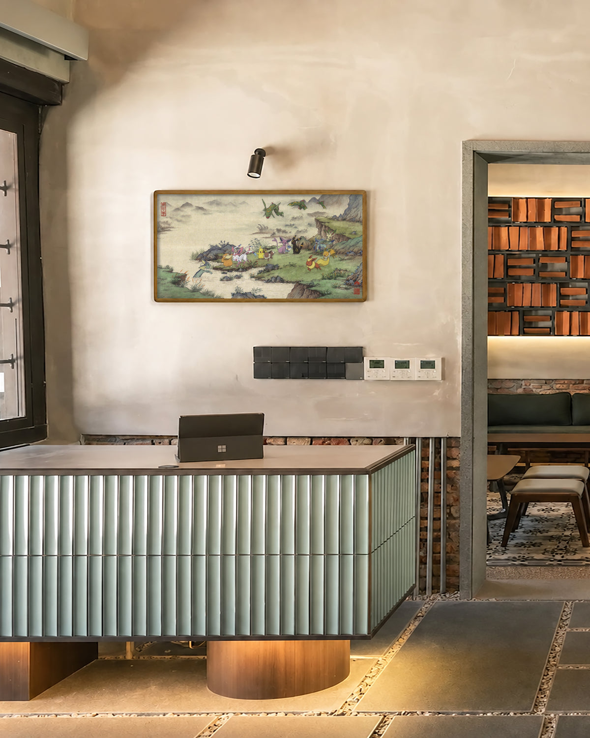 Paint No.07 — large solid wood frame in a room