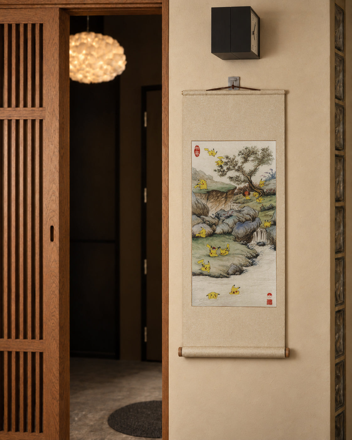 Paint No.9 — hanging scroll, front view