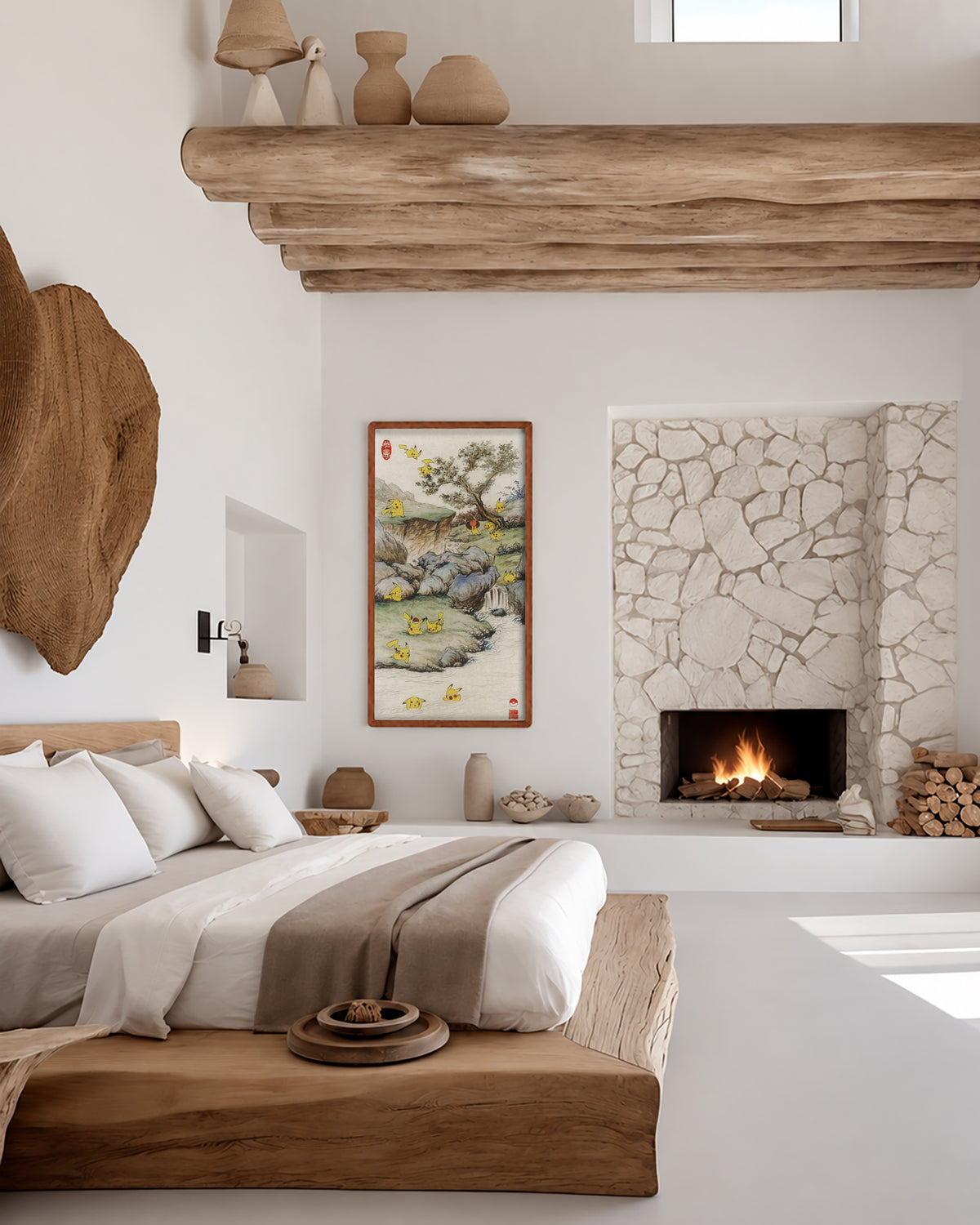 Paint No.9 — large solid wood frame in a room