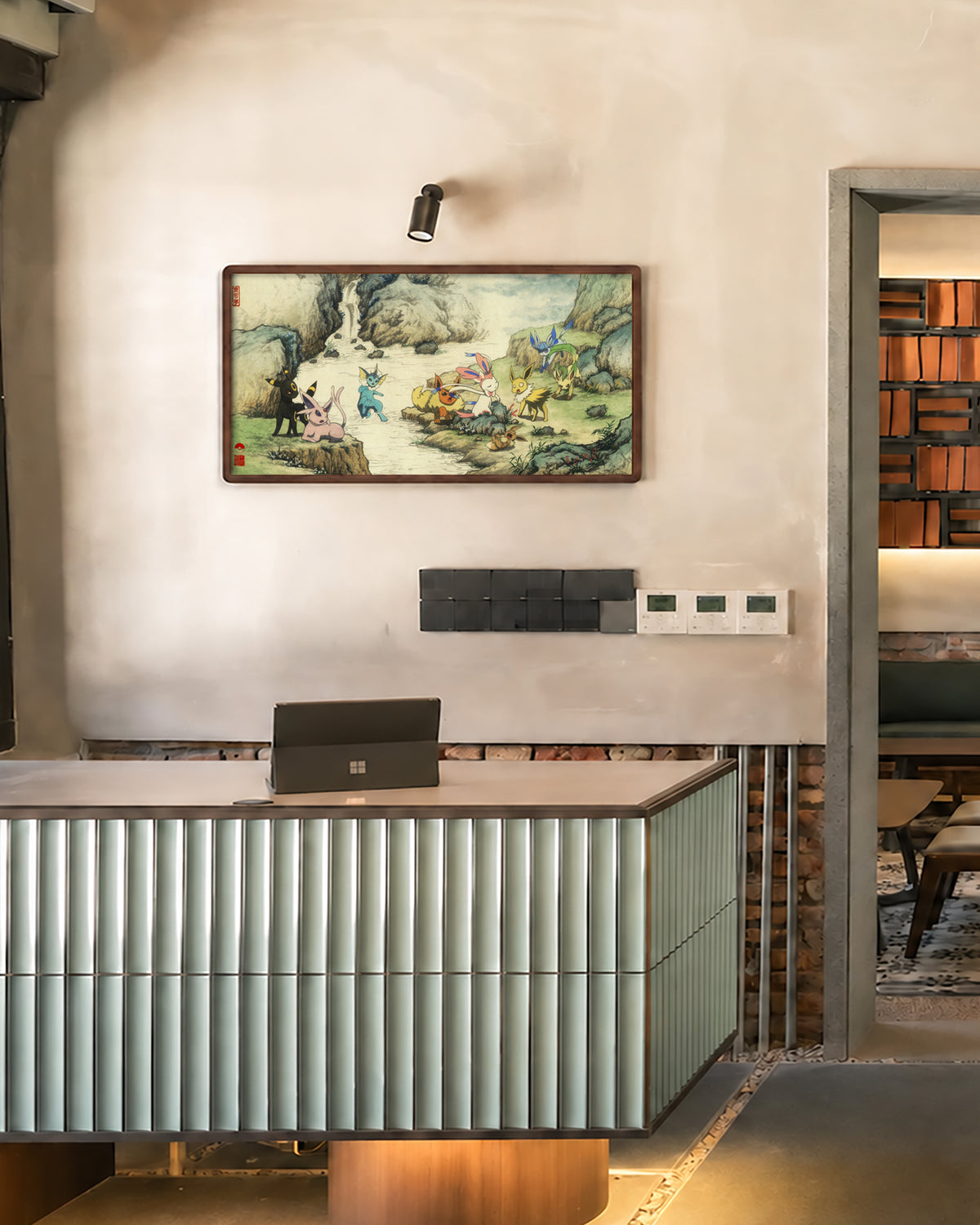 Paint No.16 — large solid wood frame in a room