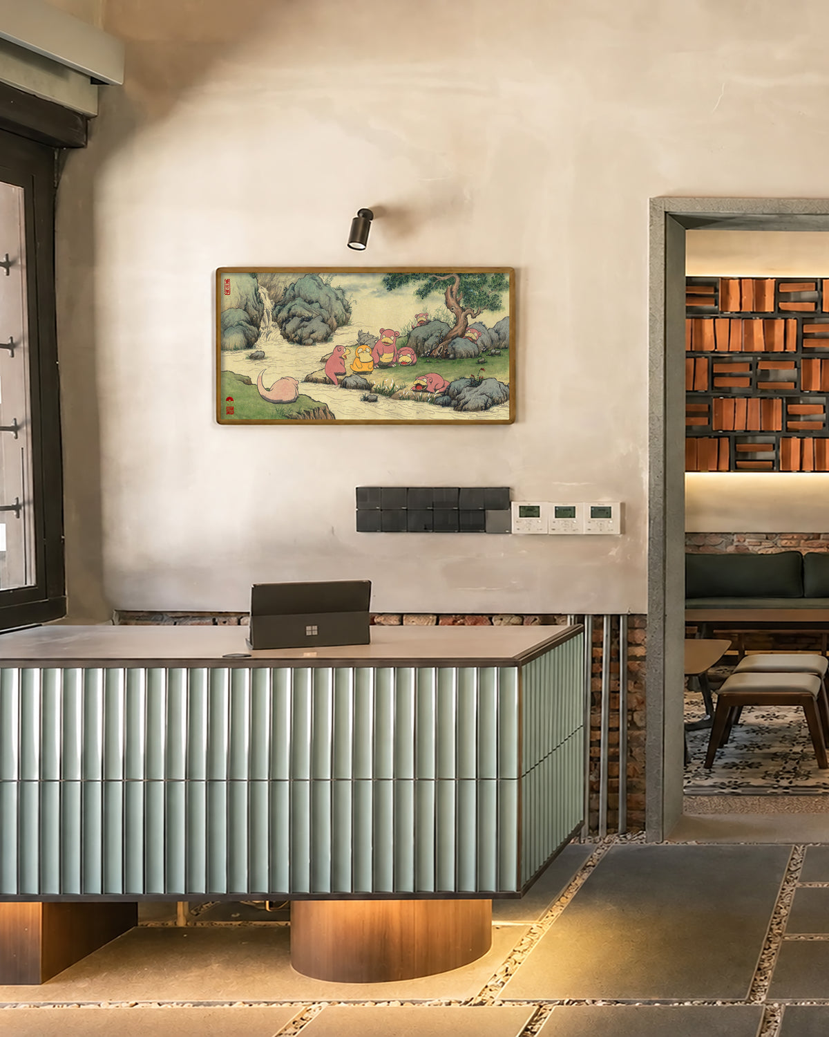 Paint No.23 — large solid wood frame in a room