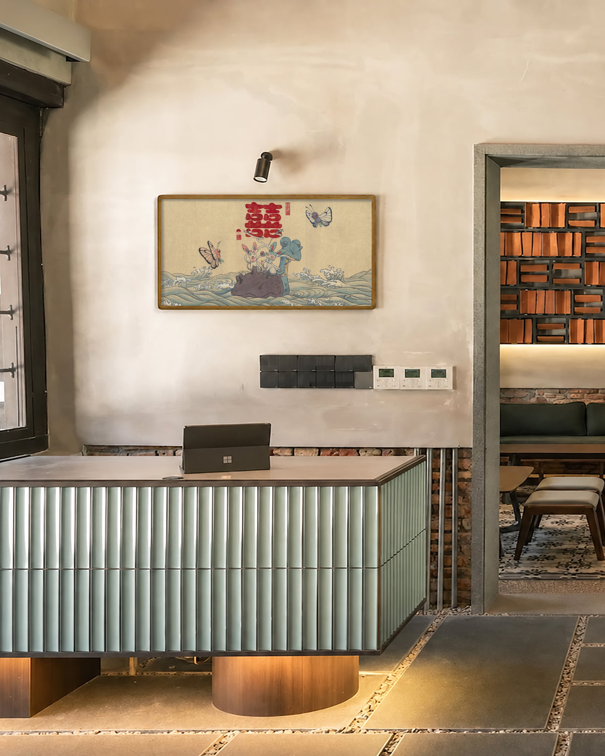 Paint No.40 — large solid wood frame in a room