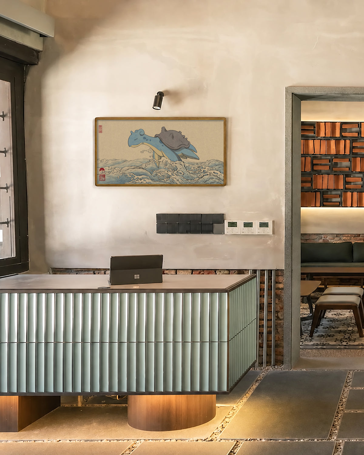 Paint No.42 — large solid wood frame in a room